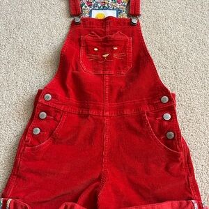Boden 8-9 yr girls corduroy overalls